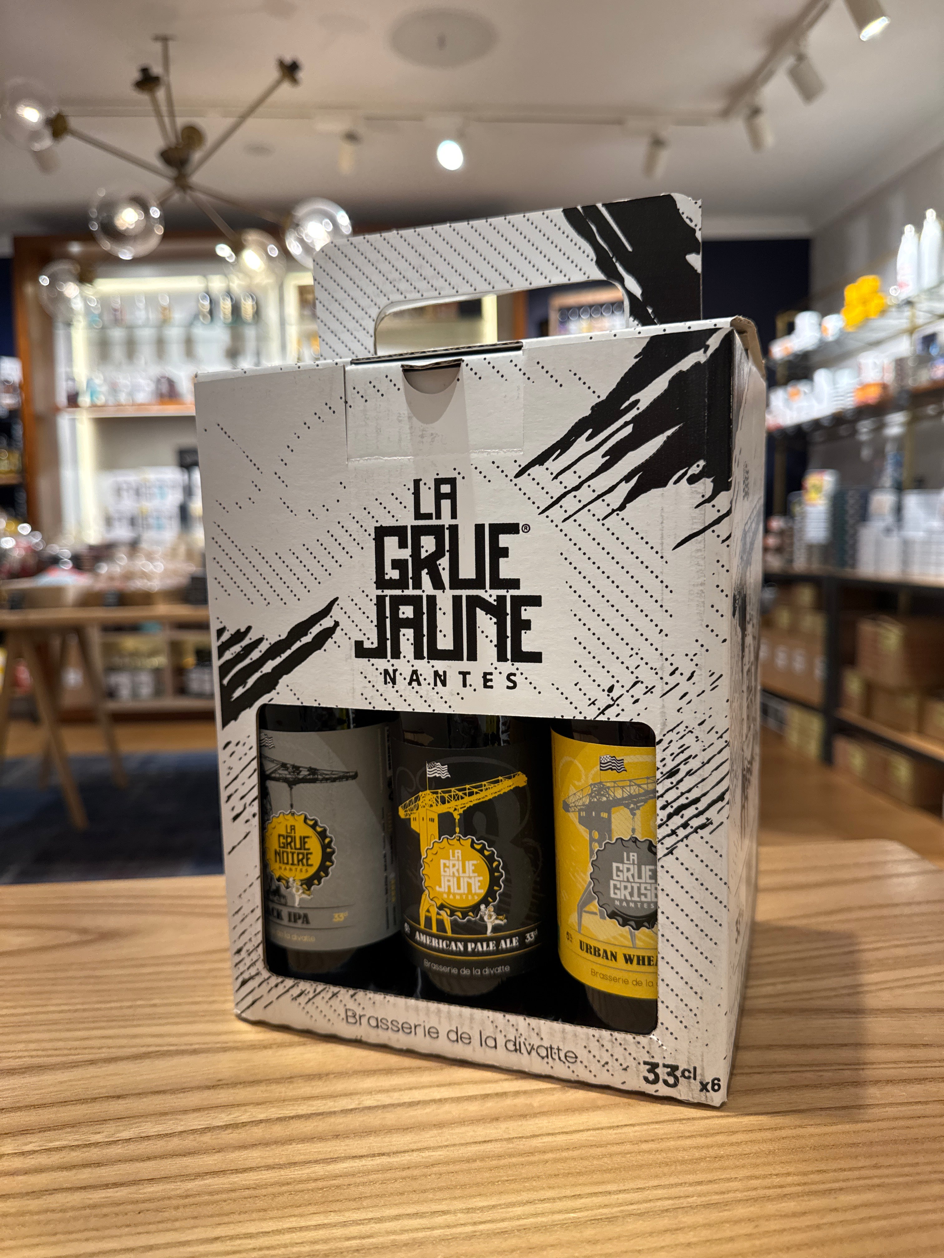 6X33cl des bières La Grue Jaune - La Grue Grise - La Grue Noire