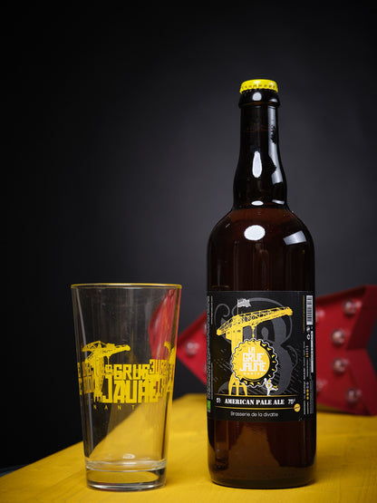 Le Coffret Verres et Bière 75cl La Grue Jaune - Nantes