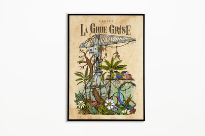 La Grue Grise - Illustration de Geoffrey Berniolle