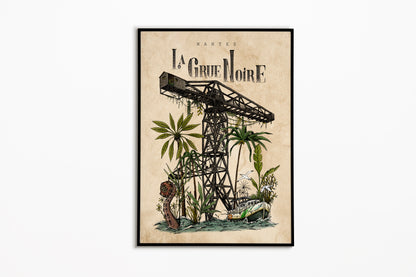 La Grue Noire - Illustration de Geoffrey Berniolle