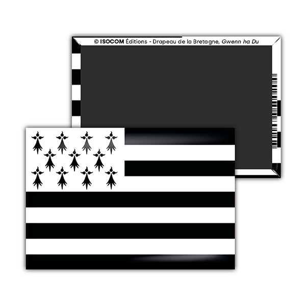 Magnet rectangulaire NANTES DRAPEAU BRETON