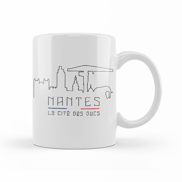 Mug Nantes Cité des ducs Skyline