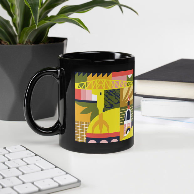 Le Mug POP noir de La Grue Jaune