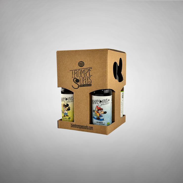 COFFRET CARTON TROMPE SOURIS + VERRE