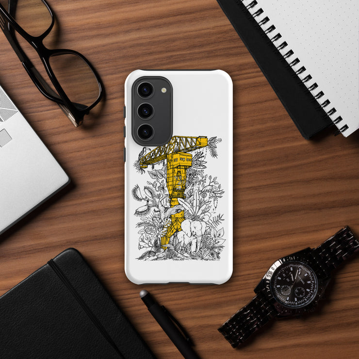 Coque solide pour Samsung® La Grue Jaune Jungle