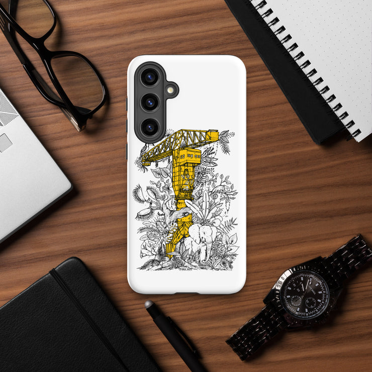 Coque solide pour Samsung® La Grue Jaune Jungle