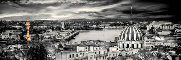 Carte postale PANO avec enveloppe - La Grue Jaune