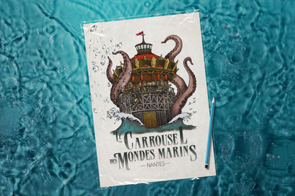 Le Carrousel des Mondes marins (Couleurs) - Illustration de Geoffrey Berniolle