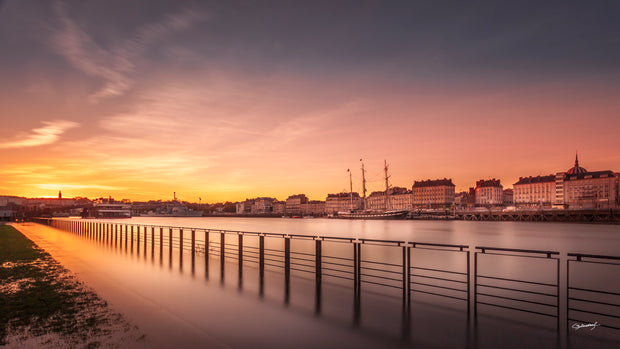 PHOTO OPEN CEDRIC BLONDEEL : Coucher sur Loire - Nantes