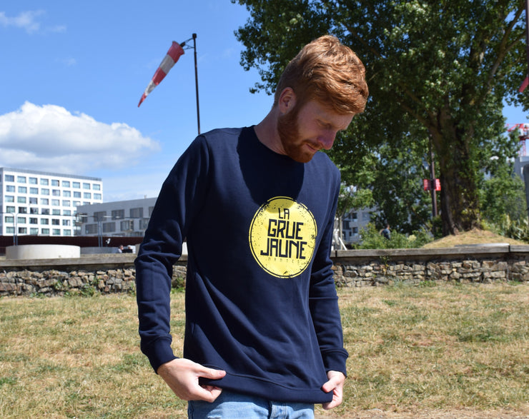 SWEAT Col Rond Vintage - La Grue Jaune