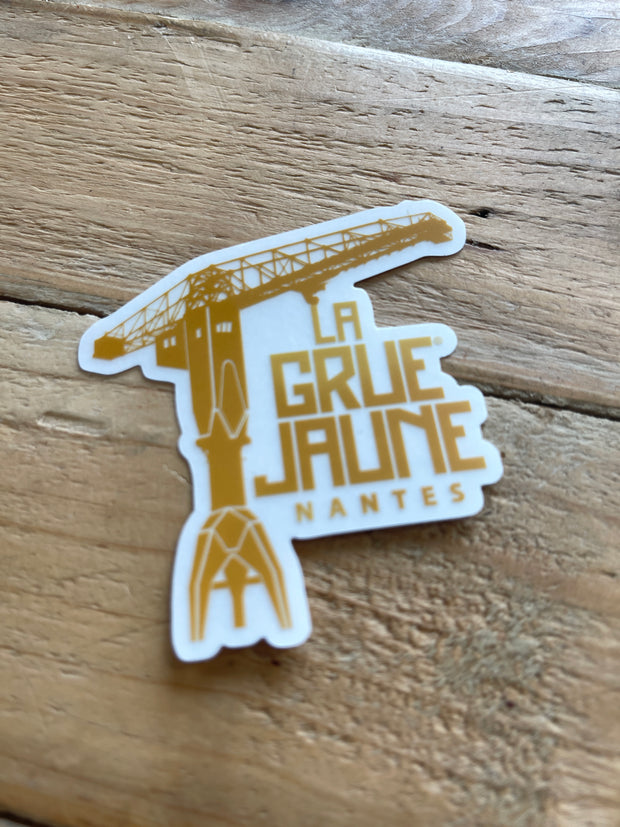 STICKER yellow crane