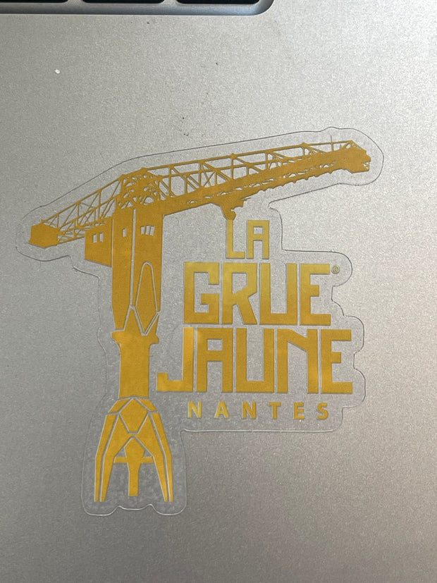 STICKER yellow crane