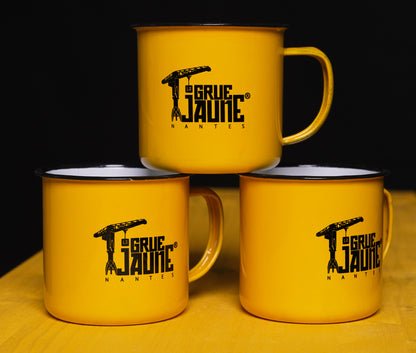 Tasse Metal Vintage La Grue Jaune