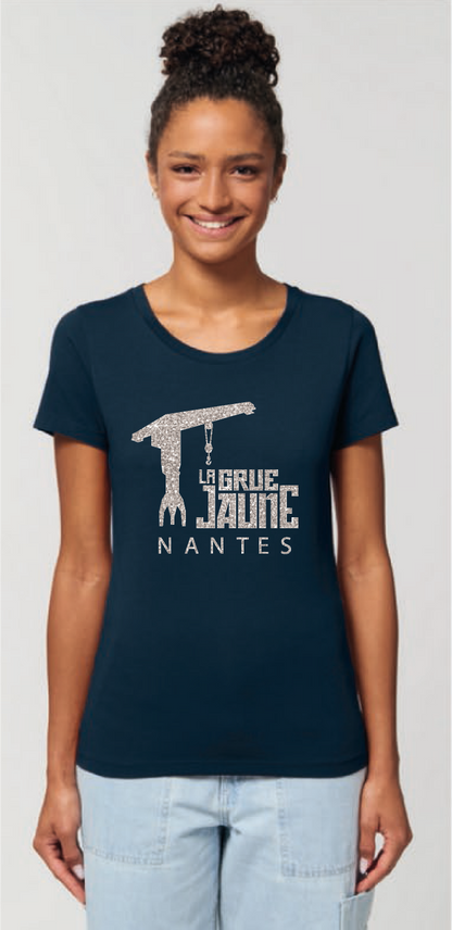 TEESHIRT Original Paillettes Coupe Cintrée - La Grue Jaune